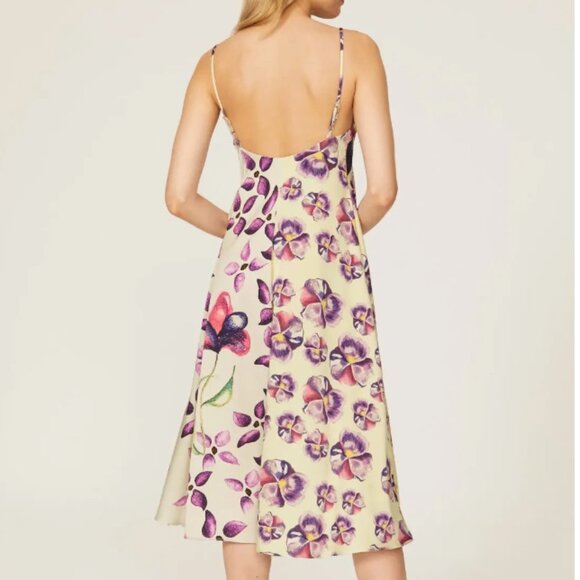 Samantha Sipos Floral Bias Slip Dress size XS - Picture 3 of 8